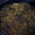 paella valenciana con conejo