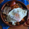 Migas con huevo frito