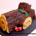 Tronco de navidad relleno de turrón