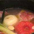 OSSOBUCO DE CERDO CON ALUBIAS Y JUDÍAS VERDES