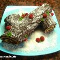 TRONCO DE NAVIDAD RELLENO DE CREMA DE CHOCOLATE