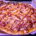 Pizza 3 quesos barbacoa