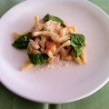 Caserecce con salmón ahumado y gambas