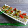 Tartar de anchoas con pepinillo y pimiento rojo