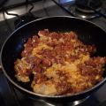 Chorizo con huevo revuelto