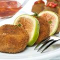 Croquetas de morcilla con pimientos