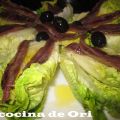 COGOLLOS DE LECHUGA CON ANCHOAS
