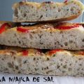 Focaccia Rapida de Pimiento y Anchoas