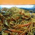 ESPAGUETIS CON GAMBAS Y ALMEJAS