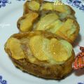 Torrijas con crema pastelera y manzana braseada