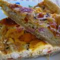 Quiche de pollo aromatizado con curry