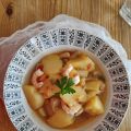Guiso de Patatas con Sepia y Gambas