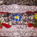 BRAZO DE GITANO DE NATA Y FRESA