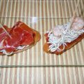 TOSTA DE GULAS,GAMBAS Y JAMON