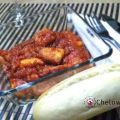 Queso frito con tomate