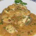 CAZÓN CON SALSA DE GAMBAS