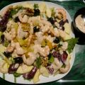 ENSALADA DE FRUTA Y GAMBAS