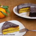 Bizcocho de naranja polenta y chocolate