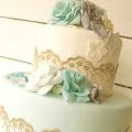 Vintage wedding cake y yo con esas pintas