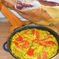 PAELLA DE ARROZ CON CIGALITAS.