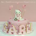 Tarta Hello Kitty con osito