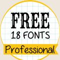 18 Professional Fonts FREE!