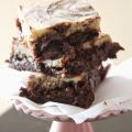 Brownie de pastel de queso y chocolate