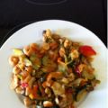 SALTEADO DE VERDURAS CON GAMBAS