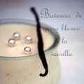 Bavarois de queso a la vainilla.