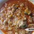 GARBANZOS CON FIDEOS Y MEJILLONES