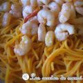Espaguetis con gambas – Spaghetti frutti di mare