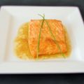 Salmón al horno con naranja y Pedro Ximénez
