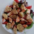 

ENSALADA DE LANGOSTINOS Y BREVAS


