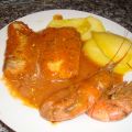 MERLUZA CON SALSA DE MEJILLON