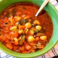 Sopa Toscana de garbanzos y verduras