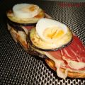 TOSTA DE JAMÓN CON BERENJENA