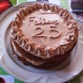 Layer cake nutella cheese cream