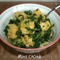 Curry de salmón y espinacas