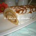 Rollo relleno con guanábana