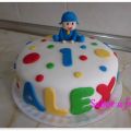 Tarta Pocoyó de fondant
