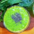 Batido verde espinacas-mango