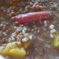 lentejas con calabaza