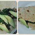 Receta: Crepe de espinacas, pasas y aguacate