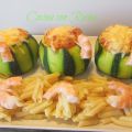MINI CALABACINES RELLENOS DE LANGOSTINOS