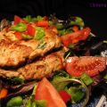 Hamburguesas de pollo y verdura