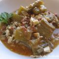 CARDO CON  ALMENDRAS Y JAMÓN