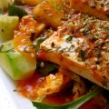 Ensalada roja de tofu