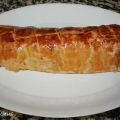 Solomillo en hojaldre con bacon y queso.