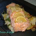 SALMÓN AL HORNO CON PATATAS