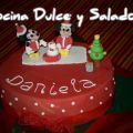 Tarta Minnie y Mickey para Daniela - Navidad
